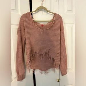 Guess distressed sweater